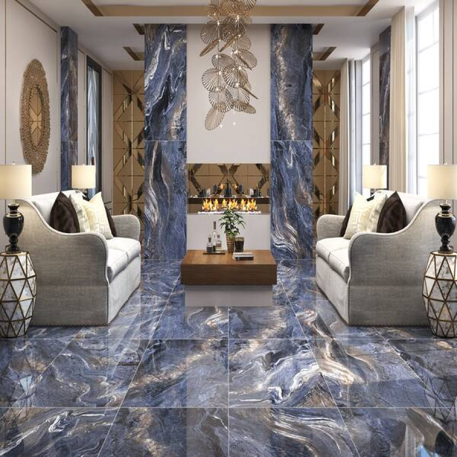 Плитка Megagres Brazillian Blue 80x160 см - фото 2