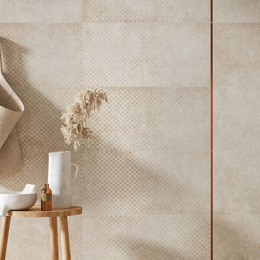 Плитка OPOCZNO FIRST ROW BEIGE PATTERN MATT RECT 8×598×298 - фото 4