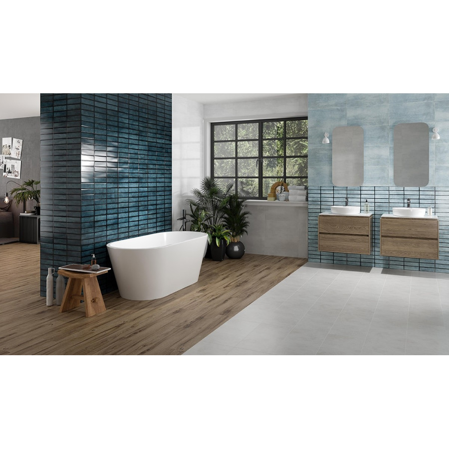 Плитка OPOCZNO FRANSUA DARK MINT STRUCTURE GLOSSY 297*600 - фото 2