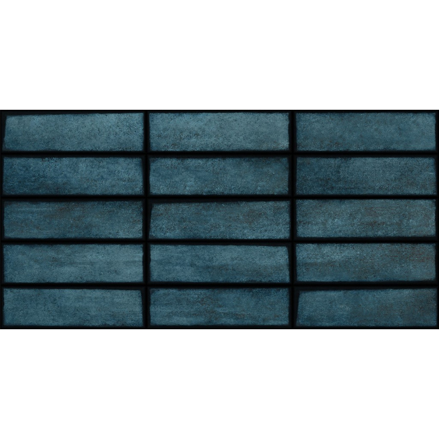 Плитка OPOCZNO FRANSUA DARK MINT STRUCTURE GLOSSY 297*600 - фото 1