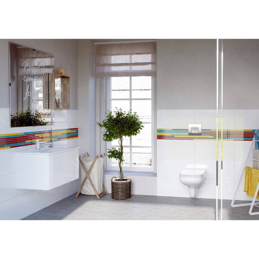 Плитка фриз OPOCZNO GLASS SILVER BORDER NEW 20*600*8 - фото 2