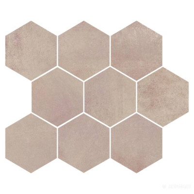 Плитка OPOCZNO PL+ARLEQUINI MOSAIC HEXAGON Декор 280x337x11