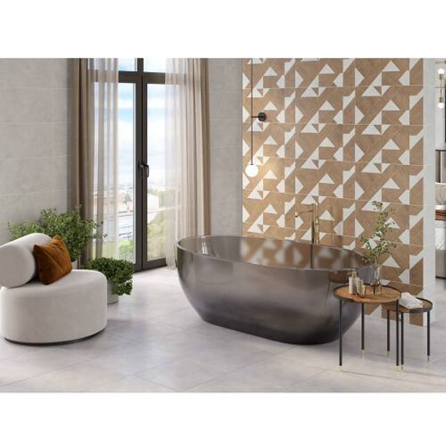 Плитка OPOCZNO Tamisa Light Grey Satin 29,7х60 см - фото 2