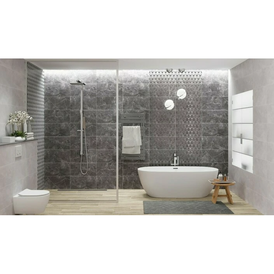 Плитка OPOCZNO Teneza Grey GLOSSY 297x600x9 глянцева - фото 2
