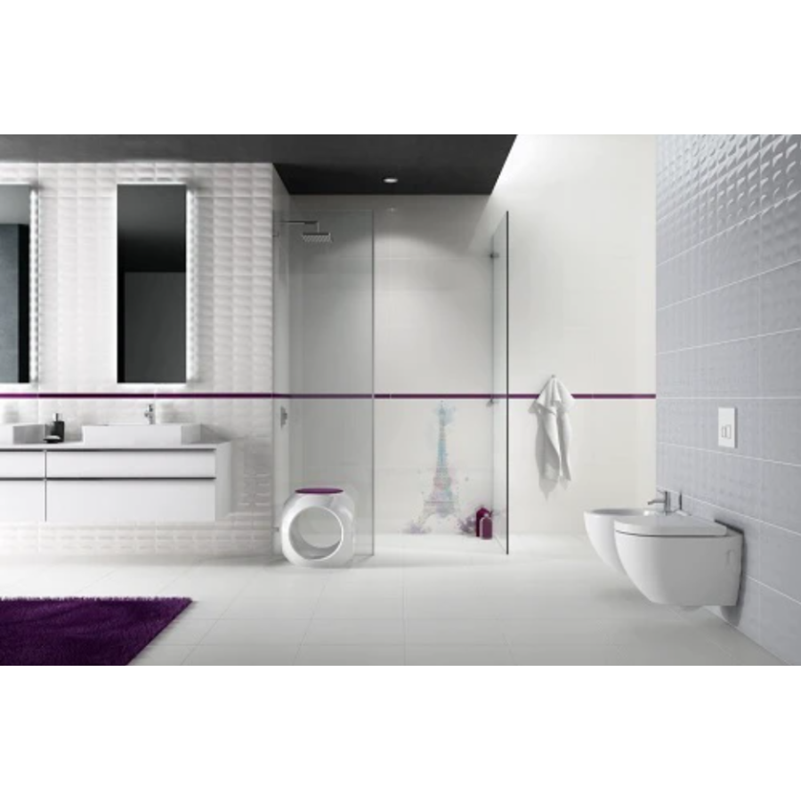 Плитка OPOCZNO WHITE SATIN 7×420×420 - фото 4