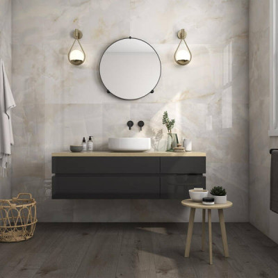 Плитка Pamesa Cr.Sardonyx Cream (FAM 17 / Compacglass) 90х90 см