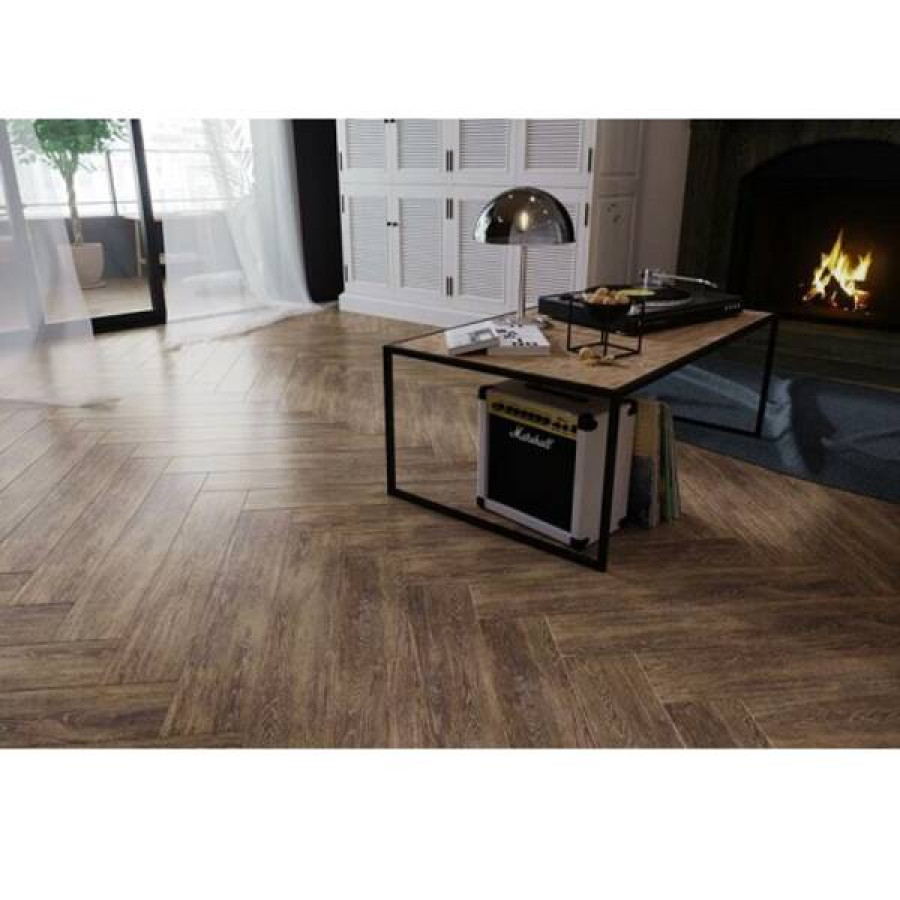 Плитка Primavera New Wood Коричневий 1N7120 20х120 см - фото 2