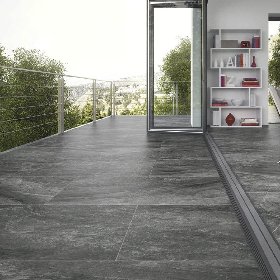 Плитка керамограніт Alaplana Johnstone P.E Grey Mate 100x100 см - фото 2
