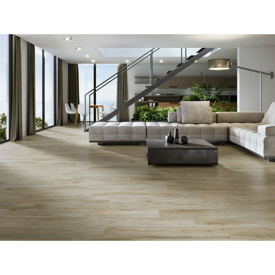 Плитка керамограніт Alaplana Oakland Blanco 15x90 см - фото 2