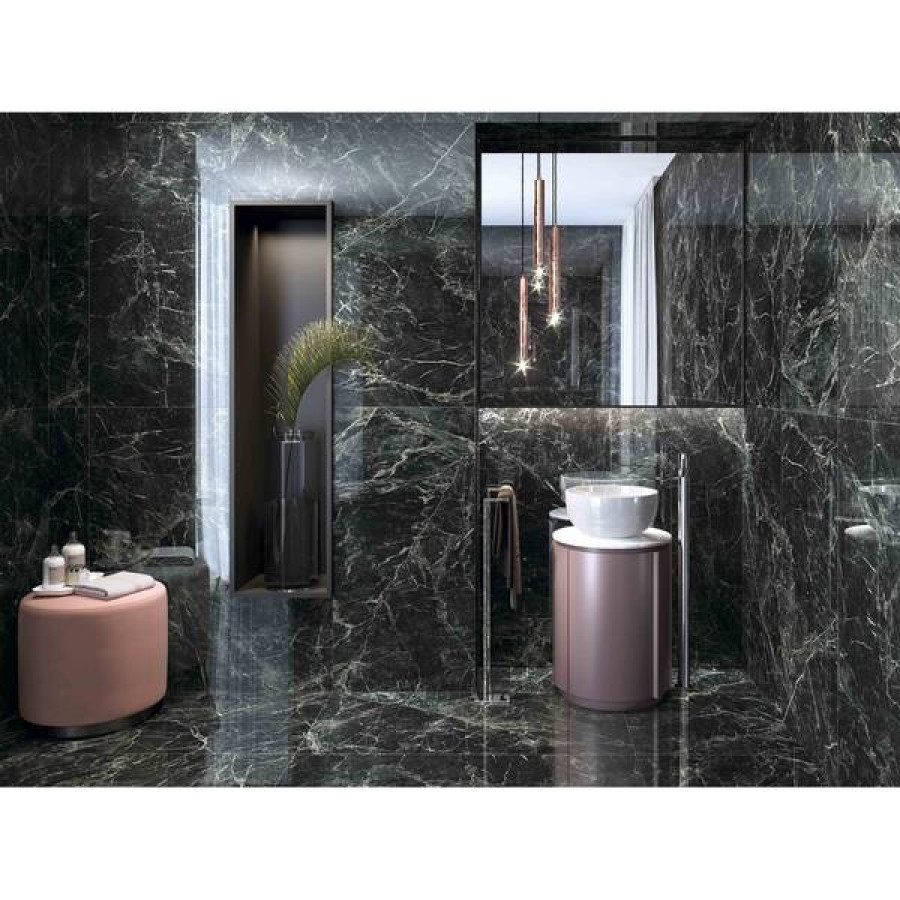 Плитка керамограніт Ape Ceramica Alpi Green Pol Rect 119x119 см - фото 2