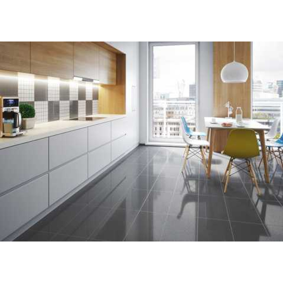 Плитка керамогранит Cerrad Cambia Podloga Grafit Lapp Rect 59,7x59,7 см - фото 2
