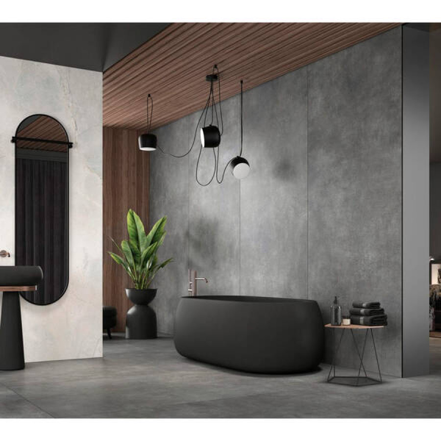 Плитка керамограніт Cerrad Gres Concrete Anthracite Rect. 119,7x59,7 см - фото 4