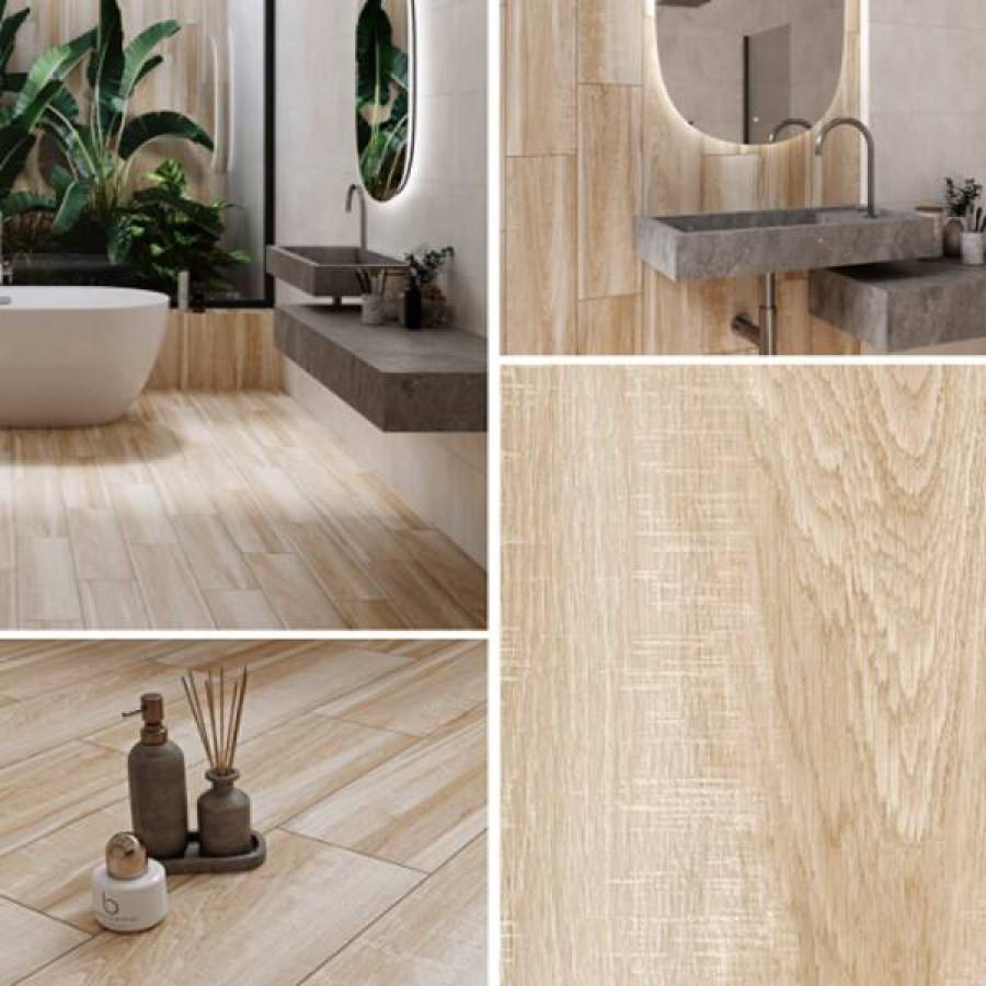 Плитка керамогранит Cersanit Flaxwood beige 18,5х59,8 - фото 3