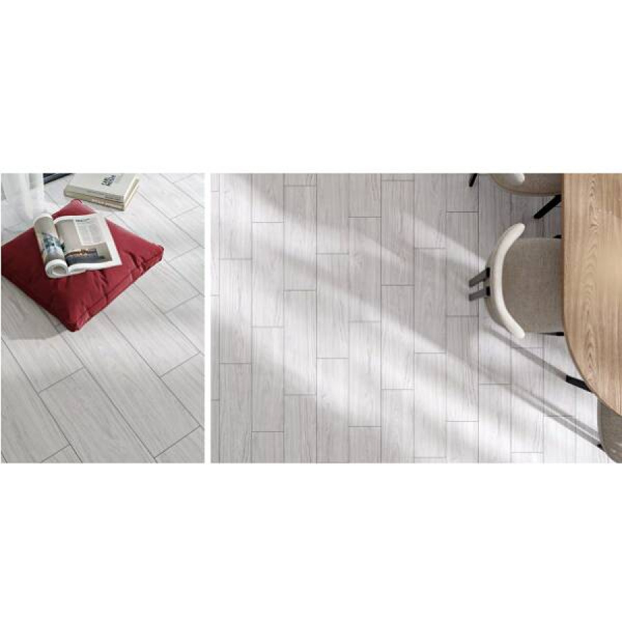 Плитка керамограніт Cersanit Sunsetwood Light Grey 18,5x59,8 см - фото 4