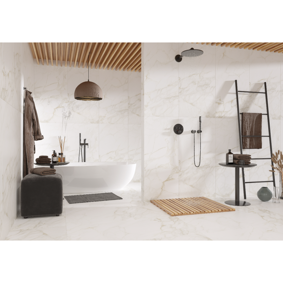 Плитка керамогранит Golden Tile Imperial Белый 3G0510 60,7x60,7 см - фото 2
