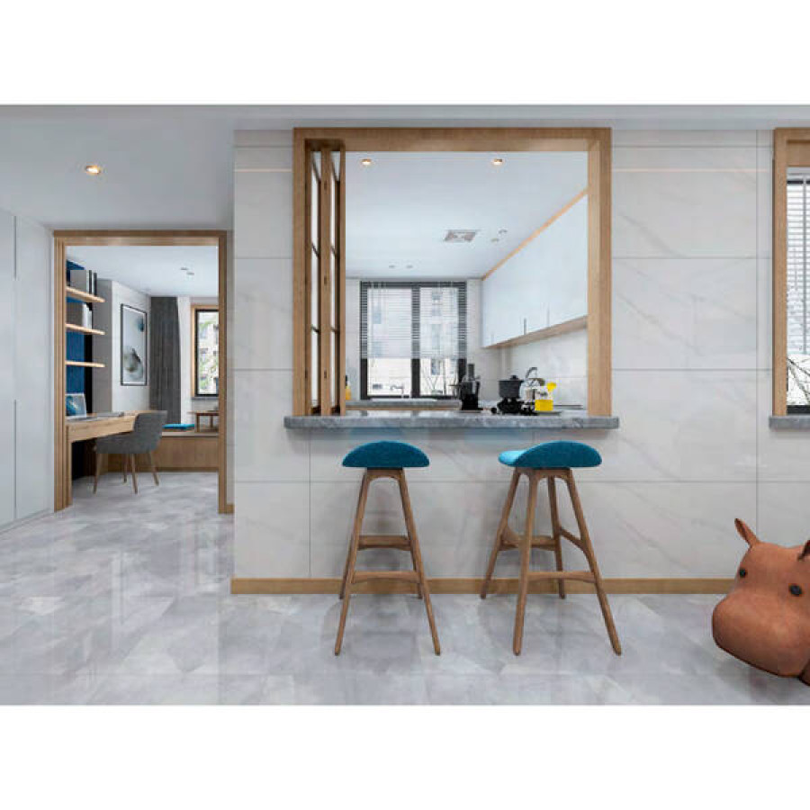 Плитка керамограніт Megagres Moonstone Hyh6186Pa Moonstone Grey 60x60 см - фото 2