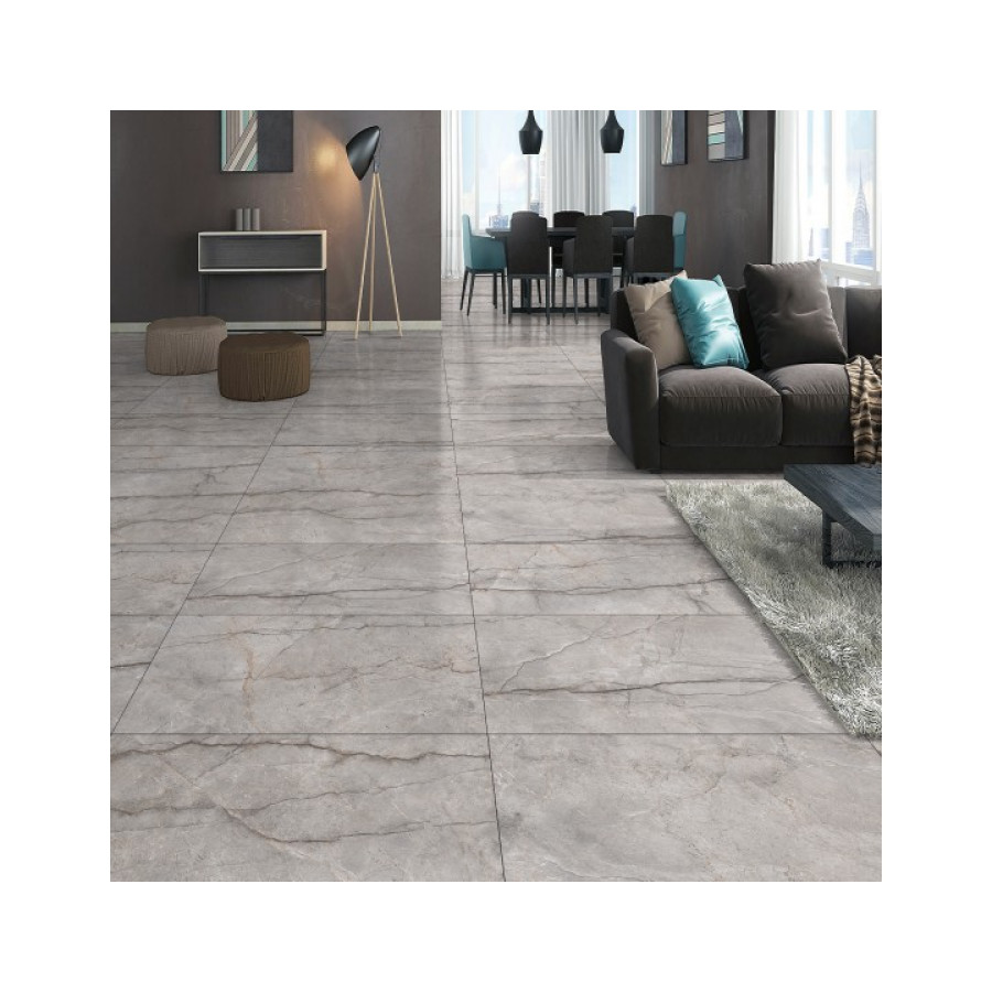 Плитка керамограніт Megagres Riverstone Grey 60x120 см - фото 2