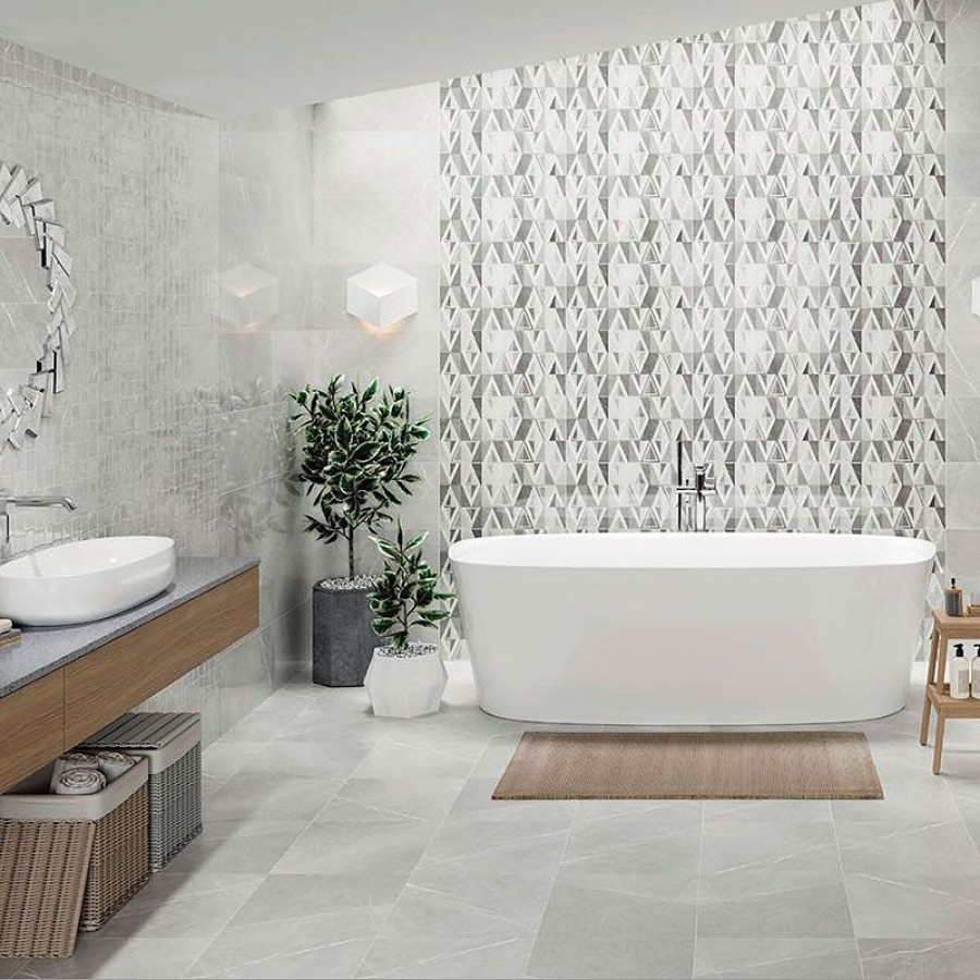 Плитка керамогранит Opoczno Beatris Light Grey 42x42 см - фото 2