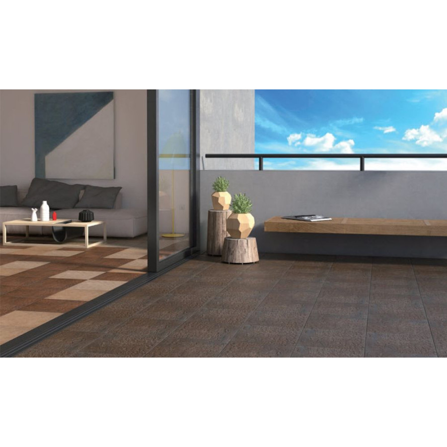 Плитка керамогранит Opoczno Castle Rock Brown 42x42 см - фото 2