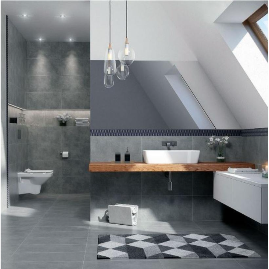 Плитка керамогранітна Opoczno GPTU 611 Grey 593x593x8 - фото 2