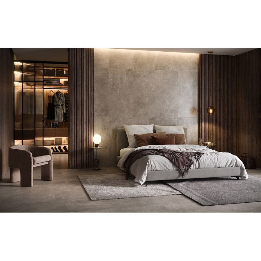 Плитка керамогранит Opoczno Pl Pure Stone Light Grey Matt Rect 59,5x120 см - фото 2