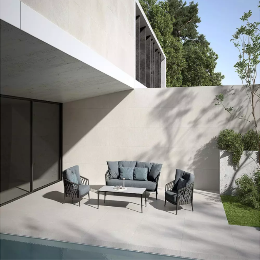 Плитка керамограніт Termal Seramik Slate White Mat 60x120 см - фото 2