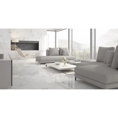 Плитка керамогранітна Golden Tile Calacatta Extra білий 607x607x10