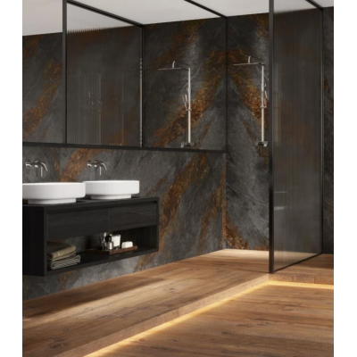 Плитка керамогранітна Cerrad Auric Graphite RECT 597x1197x8