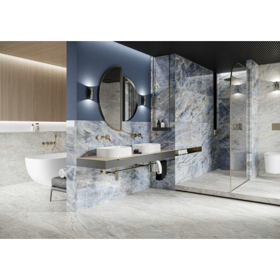 Плитка керамогранітна Cerrad Brazilian Quartzite Blue RECT 597x1197x8 - фото 3