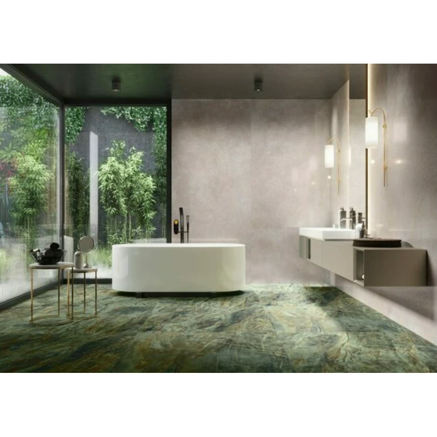 Плитка керамогранітна Cerrad Brazilian Quartzite Green RECT 597x1197x8 - фото 3