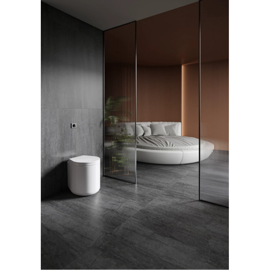 Плитка керамогранітна Cerrad Dignity Graphite RECT 597x1197x8 - фото 3