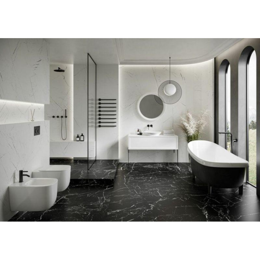Плитка керамогранітна Cerrad Marmo Thassos White RECT 597x1197x8 - фото 2