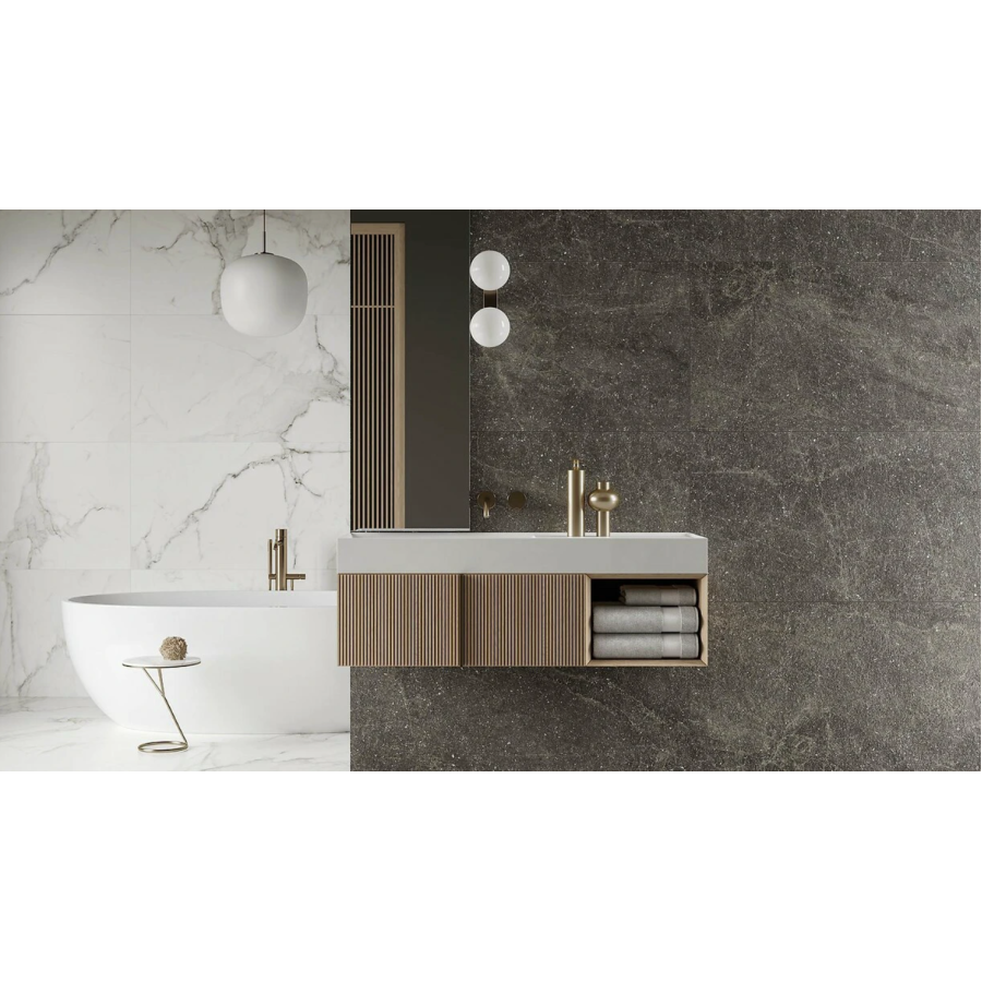 Плитка керамогранитная Opoczno Alistone Black RECT 598x1198x8 - фото 2