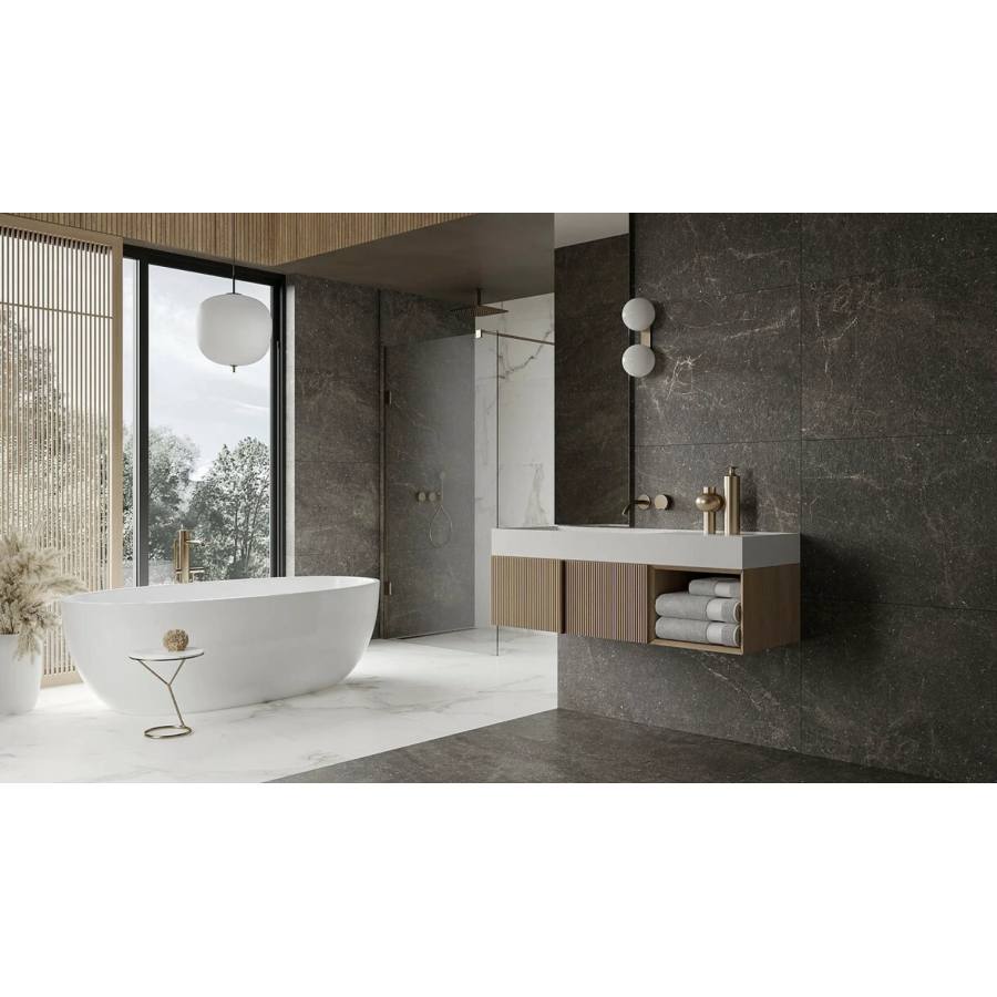 Плитка керамогранитная Opoczno Alistone Black RECT 598x1198x8 - фото 4