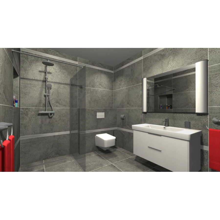 Плитка керамогранитная Opoczno Newstone Graphite 598x1198x8 - фото 2