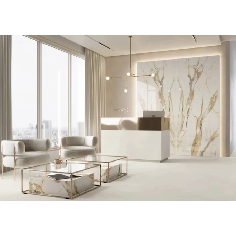 Плитка керамогранітна Paradyz Warm Wind Gold SZKL RECT MAT 1198x1198 - фото 2