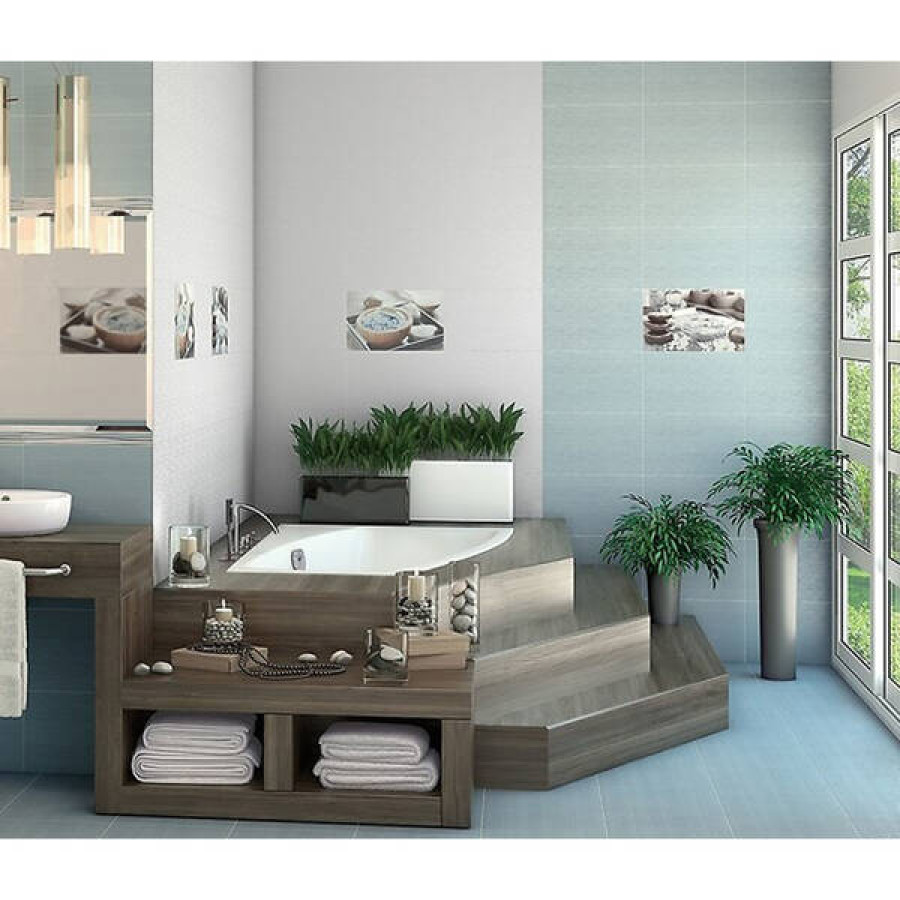 Плитка облицовочная CERSANIT OLIVIA BLUE 250*400*8 - фото 4