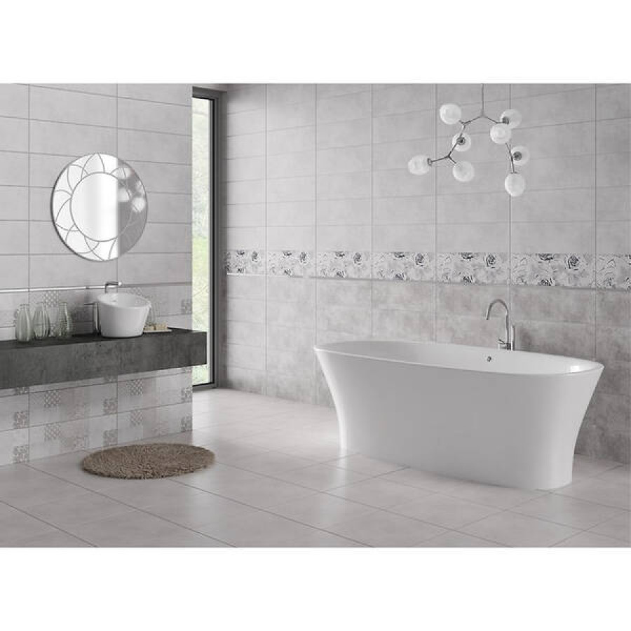 Плитка облицовочная CERSANIT SNOWDROPS GREY 200*600*9 - фото 3