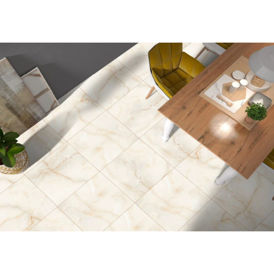 Плитка керамогранітна Raviraj Onyx Beige POL 600x600 - фото 2