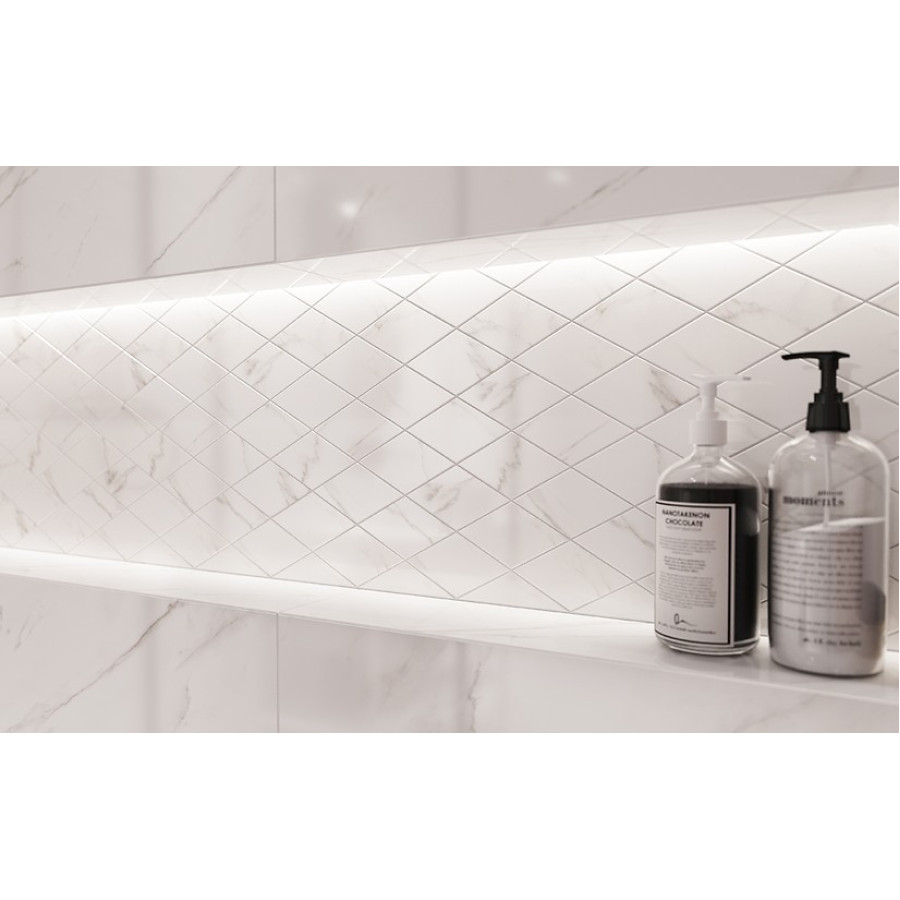 Плитка стеновая Cersanit Stay Classy White Glossy Diamond 298x598x9 - фото 3