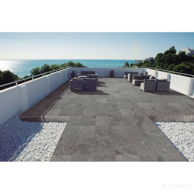 Плитка сходинка Almera Ceramica Dakota Gris Peldano Fio 33,3x33,3 см