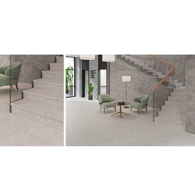 Плитка сходинка Cersanit Gptu 603 Light Grey Steptread Kapinos 31,8x59,8 см