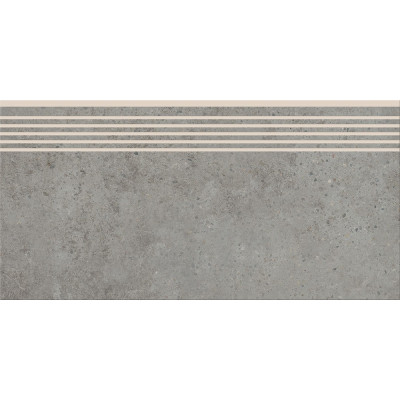 Плитка ступенька Cersanit Highbrook Light Grey Steptread 29,8x59,8 см