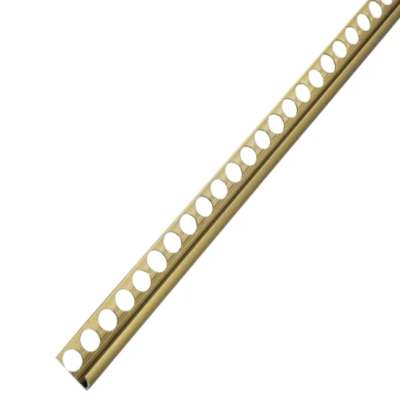 Профиль для плитки алюминиевый НАП10 ПАС-1305 золото матовое 2,71м.