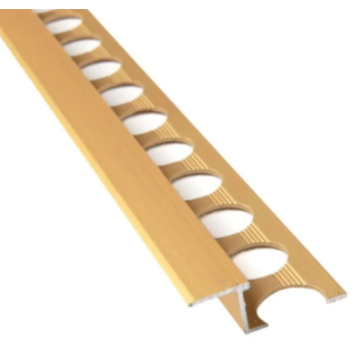 Профиль для плитки алюминиевый TIS АП3 соединительный золото матовое 2,7м.