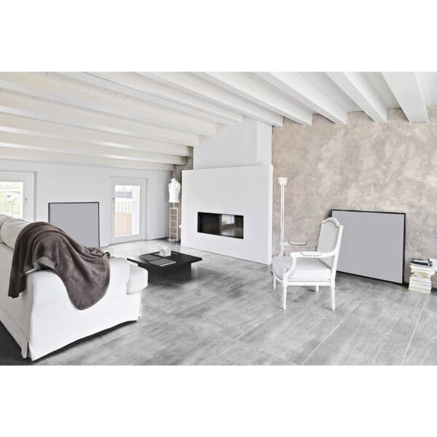 Плитка керамограніт Termal Seramik Fossil Light Grey Full Lappato 60x120 см - фото 2
