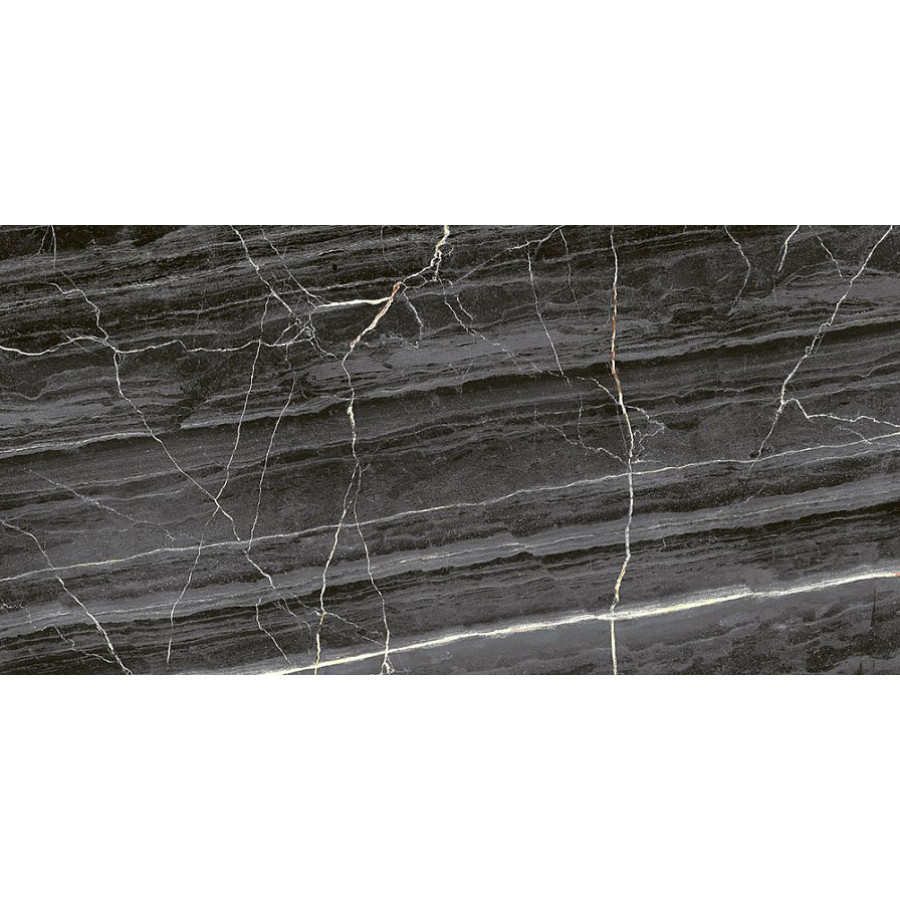 Плитка керамограніт Termal Seramik Marmo Nero Full Lappato 60x120 см - фото 1