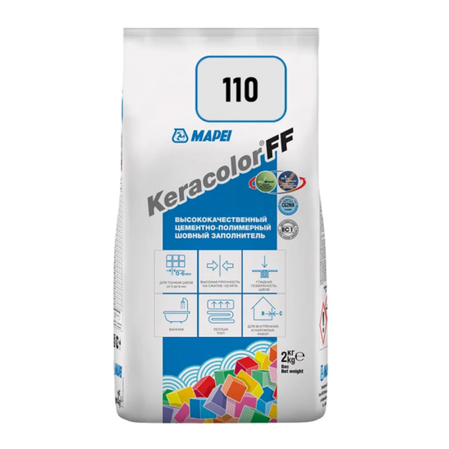 Затирка Mapei Keracolor FF 110/2кг манхеттен - фото 1