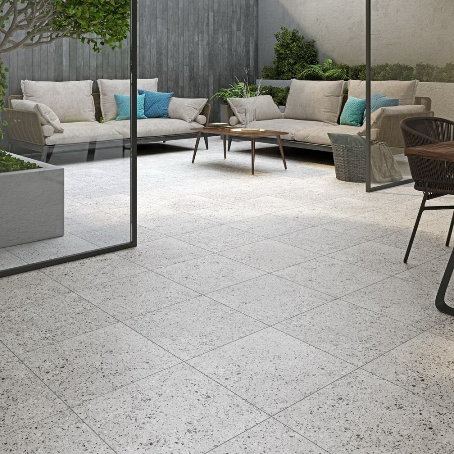 Плитка керамограніт Zeus Ceramica ZWXTZ8 Terrazzo Grey 45x45 см - фото 2