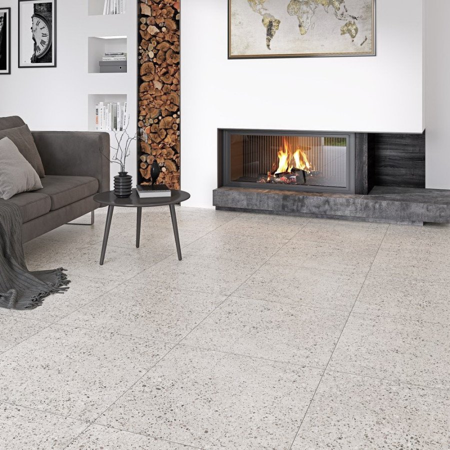 Плитка керамограніт Zeus Ceramica ZWXTZ8 Terrazzo Grey 45x45 см - фото 3